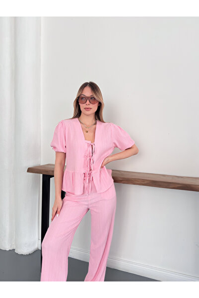 Ekim Store Naborano Čipkasti dupli set sa zakrpama