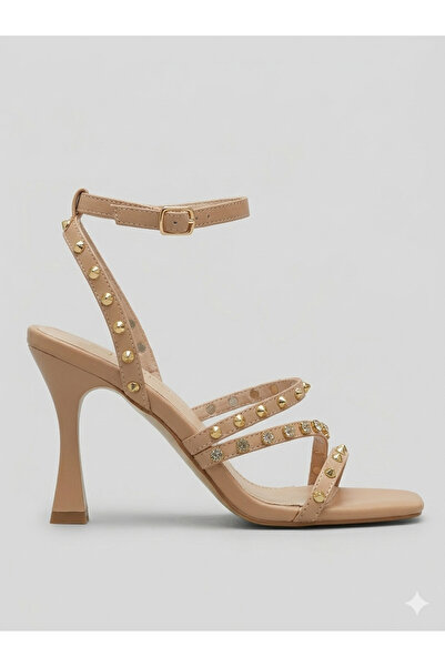 Butigo Int1223Y065 3Fx Women's Beige Heeled Shoes