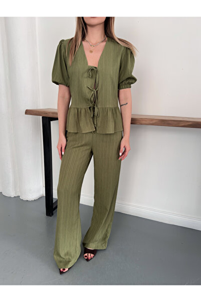 Ekim Store Naborano Čipkasti dupli set sa zakrpama