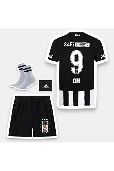 Quaxram OH-9 -Bêşiktâş./ 25-26 Yeni Sezon 4 Parça Çocuk Futbol Forması -Siyah...