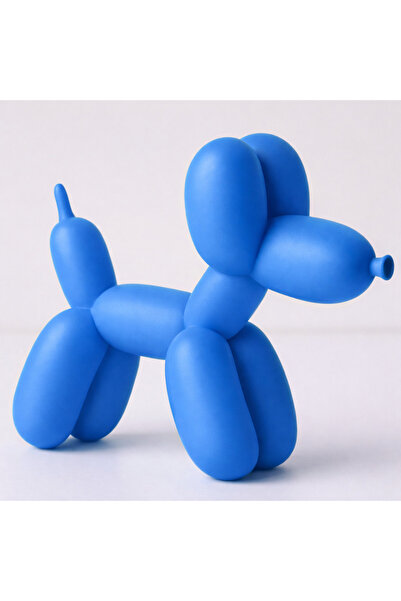 vetria KAHVERENGİ-SARI-MAVİ-YEŞİL Balon Köpek Biblo – PLA Dekoratif Heykel, M...