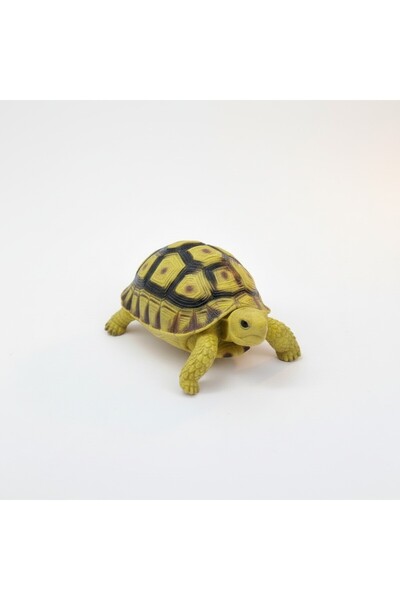 TUFY TOYS SARI KARA KAPLUMBAĞASI FİGÜRÜ - DOĞA TEMALI HAYVAN FİGÜR OYUNCAK