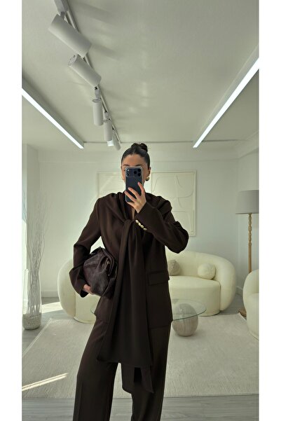 LUUNA STORE Shalli Gold Buttoned Jacket - Brown