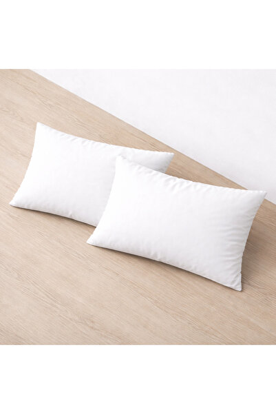 Faralya Life %100 Polyester 500gr 2’li Beyaz Kırlent İçi Dolgu Yastığı 40*60 cm