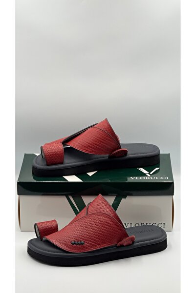 Vlorucci حذاء شرقي مريح جلد