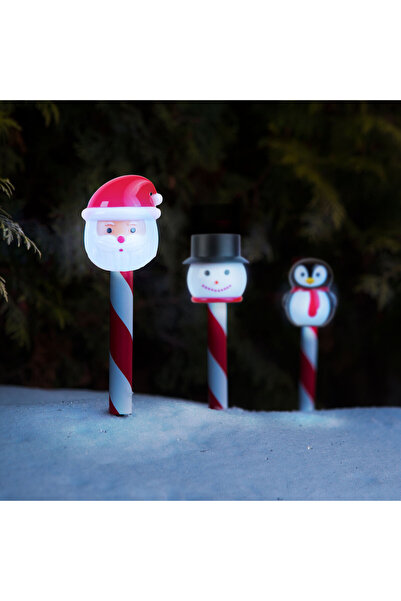 OEM Lampă solară de Crăciun – LED – Moș Crăciun, om de zăpadă, pinguin – 36,5...