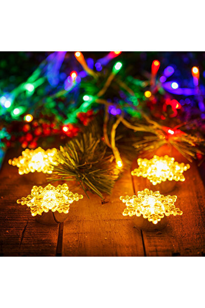 FAMİLY LED decoration with ice crystals - battery operated - 4 pcs/pack