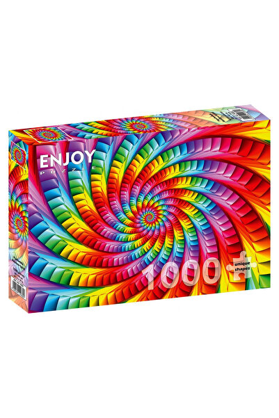 Enjoy Puzzle Παζλ 1000 κομμάτια Απολαύστε το Ψυχεδελικό Σπιράλ Ουράνιου Τόξου
