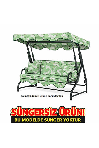 batu tekstil 3 Kişilik Salıncak Minderi Takımı SÜNGERSİZ- Salıncak Oturma Kıl...