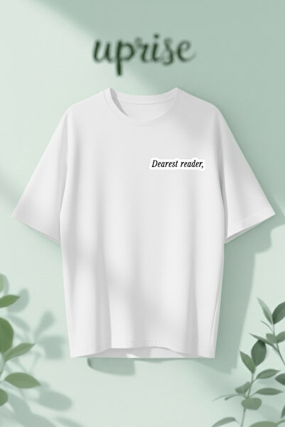 Vordevia Dragă Cititoră Bridgerton cu imprimeu bumbac lu supradimensionat tricou