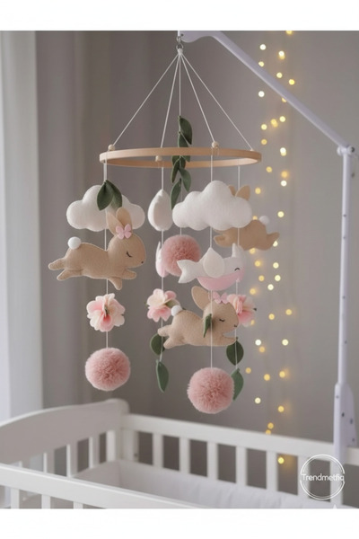 TREND METFİQ DECORATİON Eğitici Beşik Oyuncağı ve Uyku Arkadaşı Özel Tasarım ...