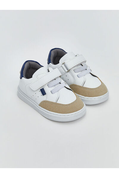 LC Waikiki Two Mt Shop Quality Lcw Steps White Laces and Velcro Baby Boy Firs...