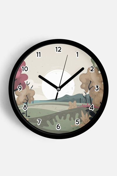 JHAAR Abstract - Boem - Natură - Ceas de perete modern cu vedere la mare - 35...