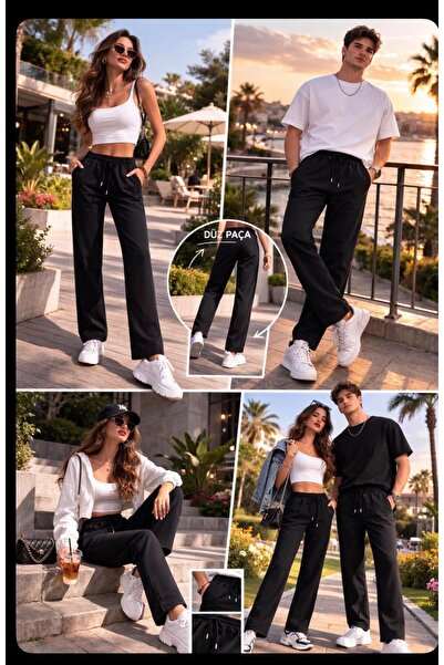 DağdevirenTekstil Unisex Straight Leg Sweatpants