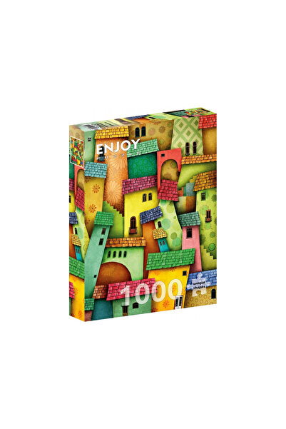 Enjoy Puzzle Puzzle 1000 de piese Bucură-te de Case Vesele
