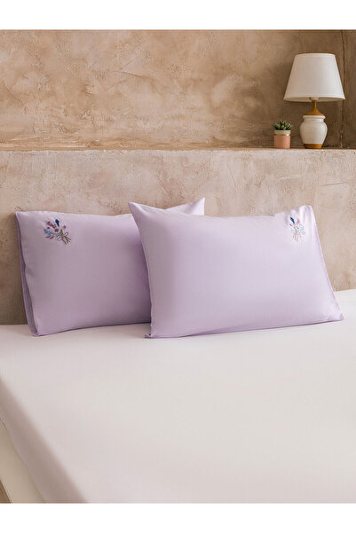 LC Waikiki Nevavm Flower Embroidered Cotton Pillowcase 50X70 cm