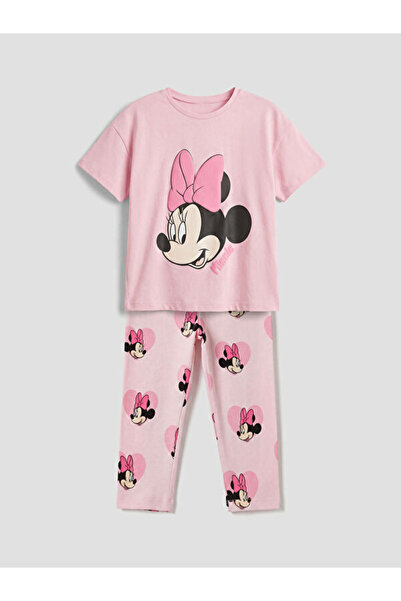 LC Waikiki Minnie Mouse Printed Girls' T-Shirt and Leggings from Uzg Store fo...