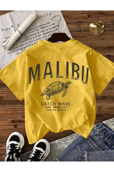 DİVİN New Season Printed Fabric Oversized T-Shirt