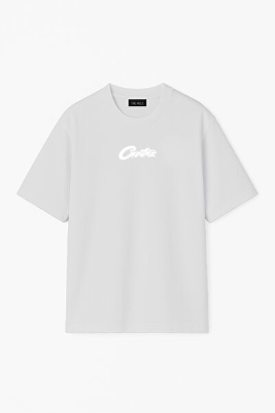 THE RULE Unisex Corteiz Front Printed Oversized %100 Cotton Wide Cut Textured...