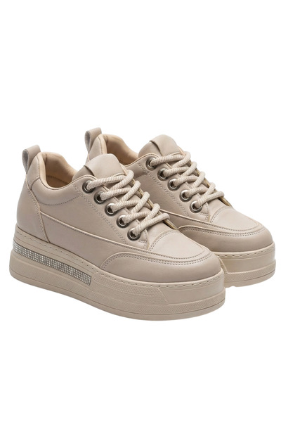 Barinoska Kadın Gizli Topuklu Sneaker 8 cm Boy Uzatan Ortopedik Günlük Spor A...