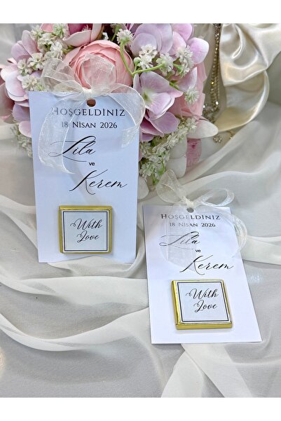 Lovein Atelier Kişiye Özel Çikolatalı Hediyelik Söz,Nişan,Düğün,Nikah Şekeri