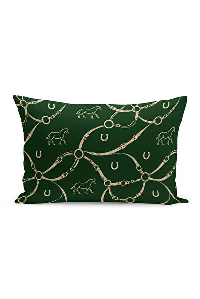 Bertille Home Κάλυμμα μαξιλαριού ριχτάρι διπλής όψης σειράς Classic Horse (Ho...