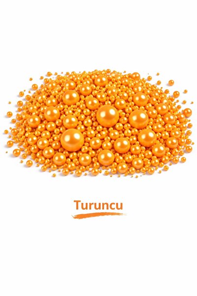 Dr. Gusto Turuncu Festival Boncuk Şeker 35 Gr Pasta Süsü