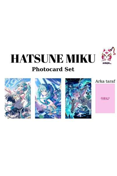 Hara Company Project Sekai Hatsune Miku Photocard Seti / Koleksiyon Kartı Seti