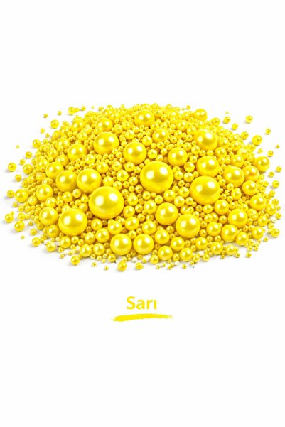 Dr. Gusto Sarı Festival Boncuk Şeker 35 Gr Pasta Süsü