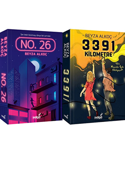 İndigo Kitap No. 26 Karton Kapak ve 3391 Kilometre Karton Kapak (Beyza Alkoç)...