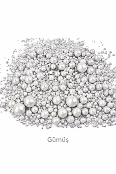 By Paster gümüş Festival Boncuk Şeker 35 Gr pasta süsü