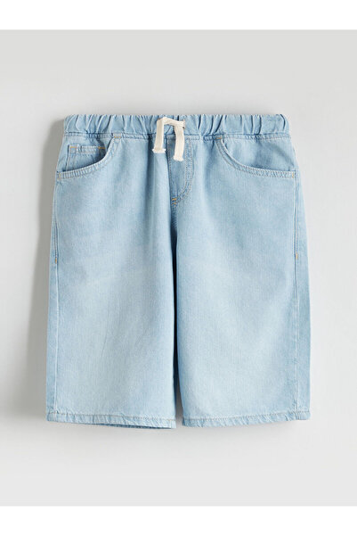 LC Waikiki Ozmarka New Season Elastic Waist Boys' Jean Shorts