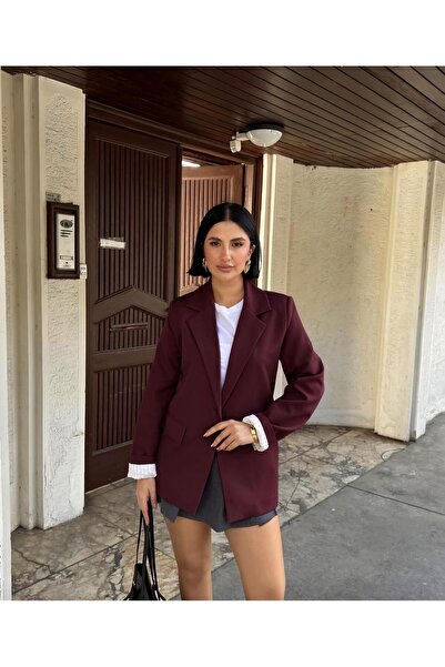 Füme Dabıl fabric striped pattern lined blazer jacket