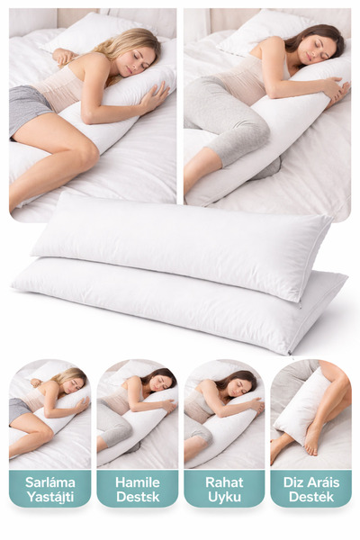 AREN HOME BABY Büyük Boy yastık, Yan yatış yastığı, Hamile Yastığı, Destek ya...