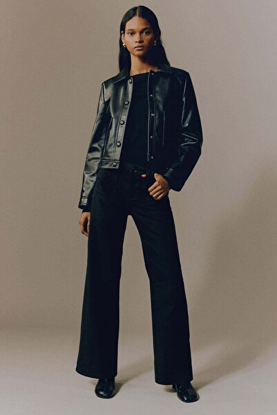 H&M Wide twill trousers