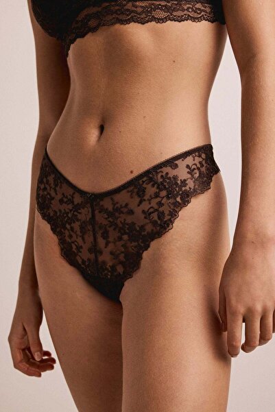 H&M Embroidered thong briefs