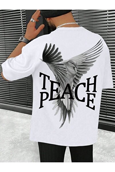 MARKATEM oversized Κοντομάνικο Unisex με τύπωμα Street Sytil T-Shirt