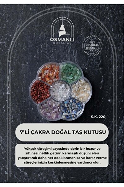 Bemenda 7-Piece Chakra Natural Stone Box (S.K. 220)
