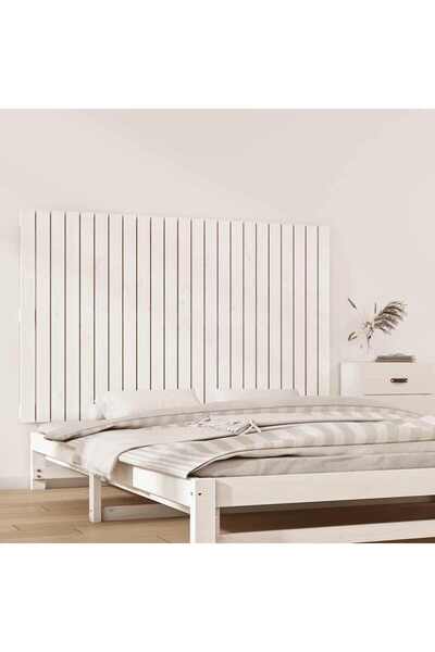 Concept Tăblie de pat pentru perete, alb, 147x3x90 cm, lemn masiv pin