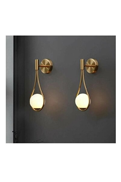 Allians 2'li Modern Glop Camlı Damla Model Aplikler, Şık ve Zarif Dekorasyon ...