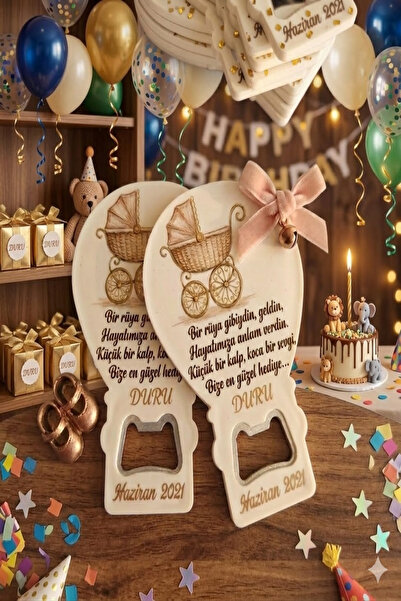 levon tekstil Yeni doğan kız çocuğu Hediyelik kişiye özel doğum Hatırası Açac...