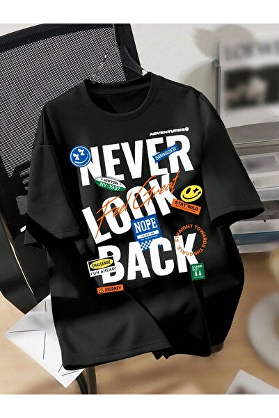 MARKATEM oversized Κοντομάνικο Unisex με τύπωμα Street Sytil T-Shirt