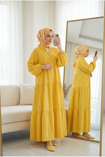 Kirazca Butik Women's Modal Fabric Hijab Dress Long Dress