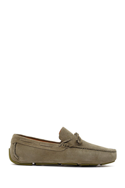 Derimod Men's Green Suede Leather Loafers 26Sfd630410