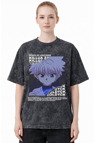 SEVBANO Killua Zoldyck Hunter X Hunter Anime Printed Unisex Oversized Vintage...