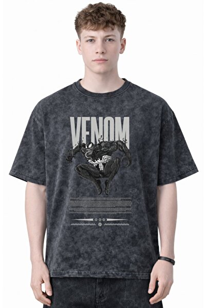 SEVBANO Tricou unisex supradimensionat cu imprimeu Hero of the Venom Movie, c...