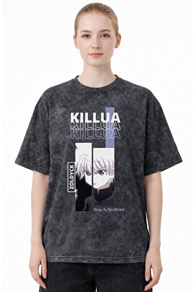 SEVBANO Hunter X Hunter Killua Zoldyck Anime Printed Unisex Oversized Vintage...