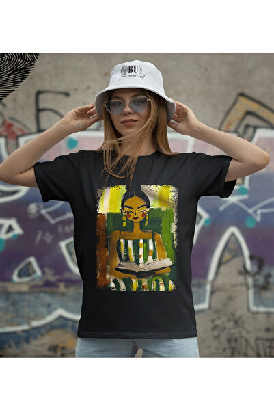 BUTSHIRT BU Tişört 'Kitap Okuyan Kadın' Unisex Tişört