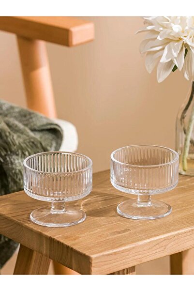 LC Waikiki Colorless Stand Presentation Bowl Set of 2 (S6)