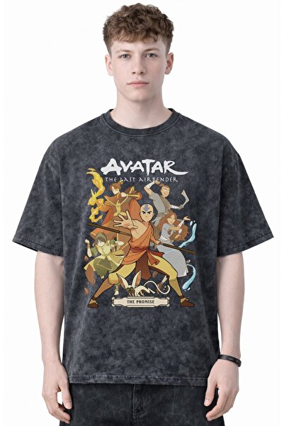 SEVBANO Tricou unisex oversize cu imprimeu anime Design Avatar The Last Airbe...